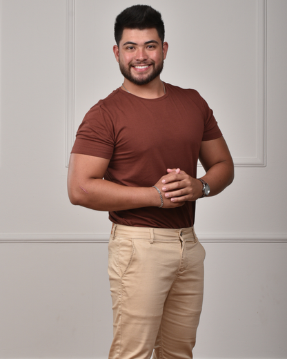Camiseta Básica em Algodão Egípcio