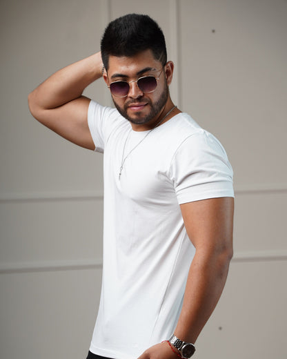 Camiseta Básica em Algodão Egípcio