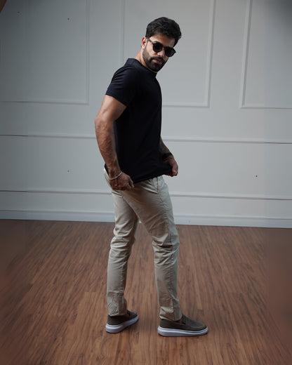 Camiseta Algodão Egípcio - Preta