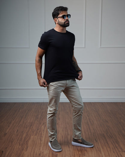 Camiseta Algodão Egípcio - Preta