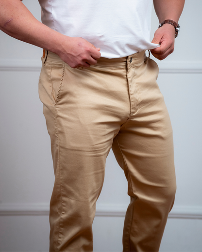 Calça de Alfaiataria Casual - Bege