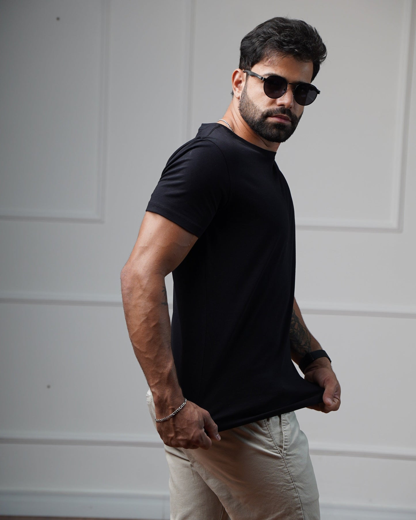 Camiseta Algodão Egípcio - Preta