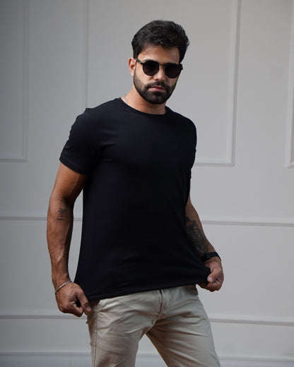 Camiseta Algodão Egípcio - Preta
