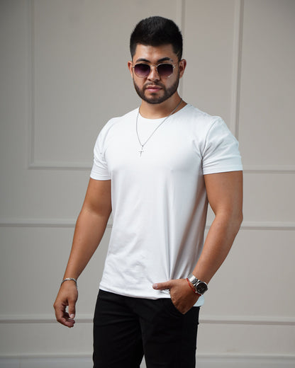 Camiseta Algodão Egípcio - Branca